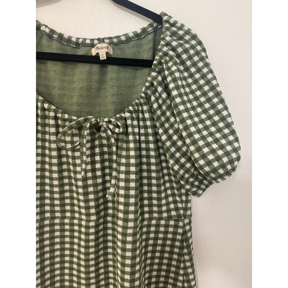 Madewell Jacquard Puff-Sleeve Mini Dress M - Picture 4 of 5